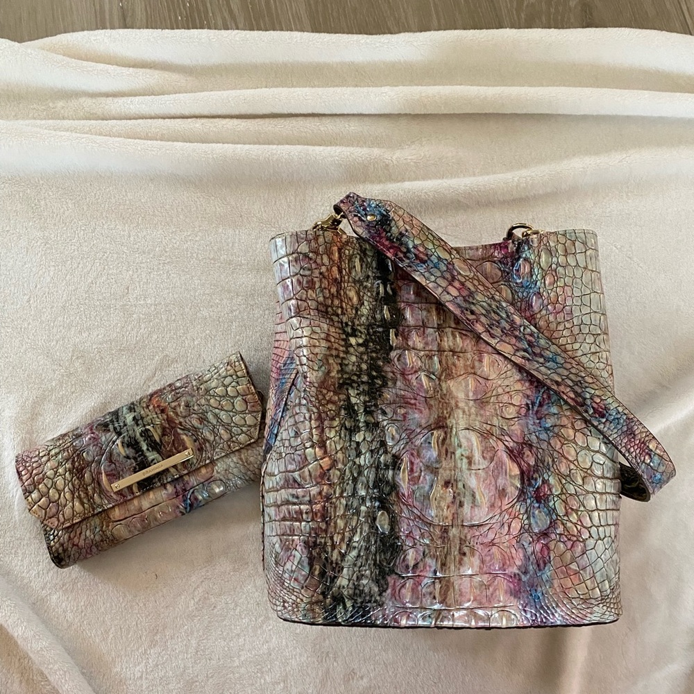 Brahmin Set Handbag and Wallet